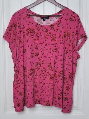 ellos Pink Short Sleeve Floral Tee
